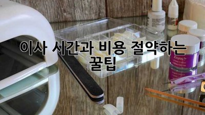 이사, 시간과 비용 절약하는 꿀팁!